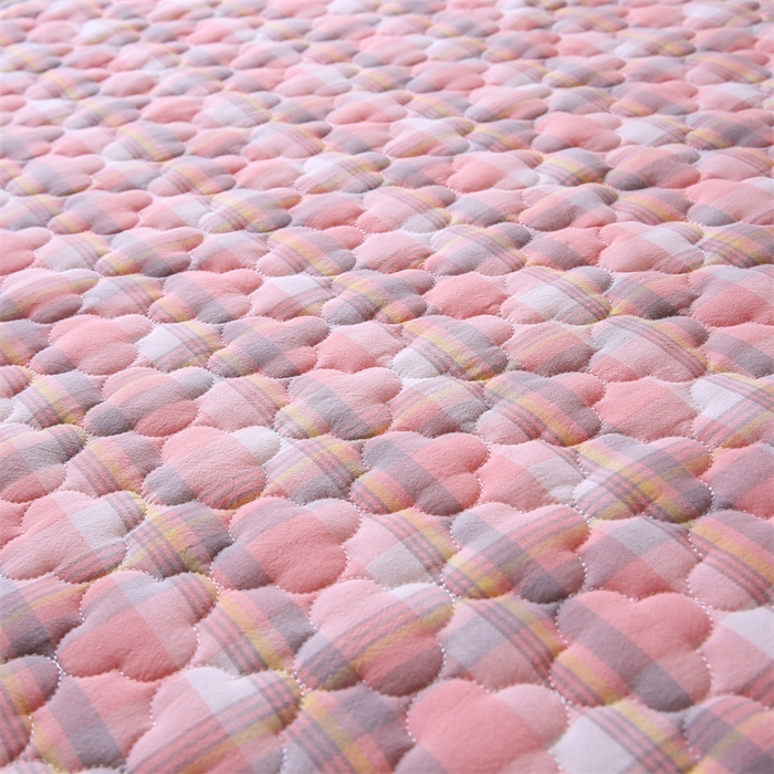 91家纺网 家纺一手货源 找家纺 乐逸家纺 2026新款A类纯棉全棉色织水洗棉床护垫床褥学生宿舍单人出租房专用可水洗床褥软床垫 全棉床褥简兮粉