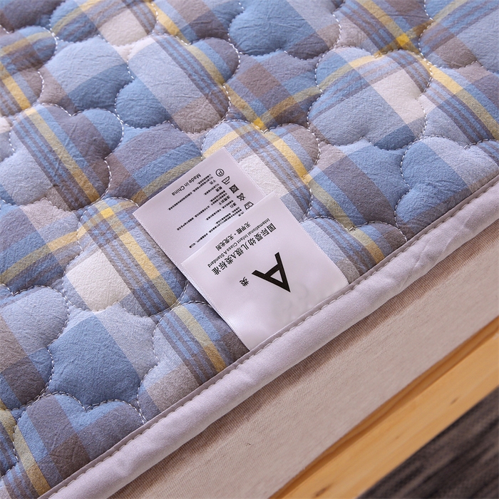 91家纺网 家纺一手货源 找家纺 乐逸家纺 2026新款A类纯棉全棉色织水洗棉床护垫床褥学生宿舍单人出租房专用可水洗床褥软床垫 全棉床褥简兮兰