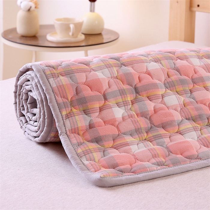 91家纺网 家纺一手货源 找家纺 （总）乐逸家纺 2026新款A类纯棉全棉色织水洗棉床护垫床褥学生宿舍单人出租房专用可水洗床褥软床垫