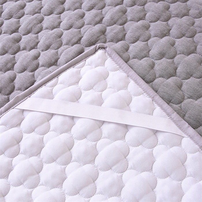 91家纺网 家纺一手货源 找家纺 乐逸家纺 2026新款A类纯棉全棉色织水洗棉床护垫床褥学生宿舍单人出租房专用可水洗床褥软床垫 全棉床褥浅灰