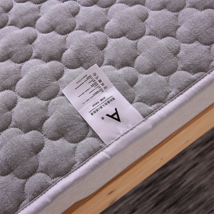 91家纺网 家纺一手货源 找家纺 乐逸家纺 2026新款A类纯棉全棉色织水洗棉床护垫床褥学生宿舍单人出租房专用可水洗床褥软床垫 全棉床褥浅灰