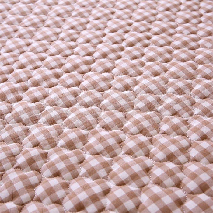 91家纺网 家纺一手货源 找家纺 乐逸家纺 2026新款A类纯棉全棉色织水洗棉床护垫床褥学生宿舍单人出租房专用可水洗床褥软床垫 全棉床褥驼小格