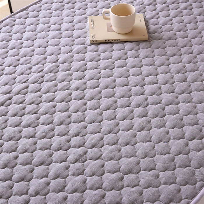 91家纺网 家纺一手货源 找家纺 乐逸家纺 2026新款A类纯棉全棉色织水洗棉床护垫床褥学生宿舍单人出租房专用可水洗床褥软床垫 全棉床褥浅灰