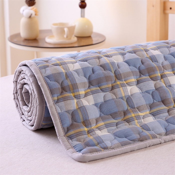 91家纺网 家纺一手货源 找家纺 乐逸家纺 2026新款A类纯棉全棉色织水洗棉床护垫床褥学生宿舍单人出租房专用可水洗床褥软床垫 全棉床褥简兮兰