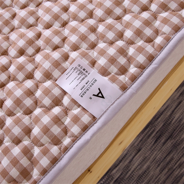 91家纺网 家纺一手货源 找家纺 乐逸家纺 2026新款A类纯棉全棉色织水洗棉床护垫床褥学生宿舍单人出租房专用可水洗床褥软床垫 全棉床褥驼小格