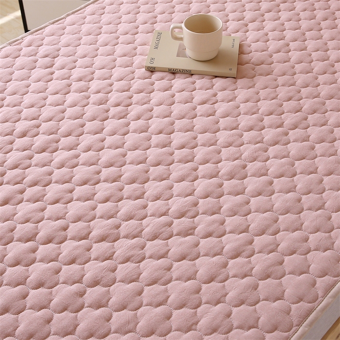 91家纺网 家纺一手货源 找家纺 乐逸家纺 2026新款A类纯棉全棉色织水洗棉床护垫床褥学生宿舍单人出租房专用可水洗床褥软床垫 全棉床褥浅驼