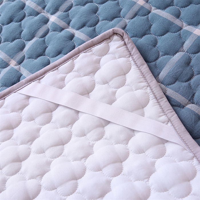 91家纺网 家纺一手货源 找家纺 乐逸家纺 2026新款A类纯棉全棉色织水洗棉床护垫床褥学生宿舍单人出租房专用可水洗床褥软床垫 全棉床褥蓝大格