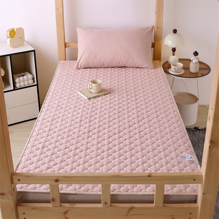 91家纺网 家纺一手货源 找家纺 乐逸家纺 2026新款A类纯棉全棉色织水洗棉床护垫床褥学生宿舍单人出租房专用可水洗床褥软床垫 全棉床褥浅驼