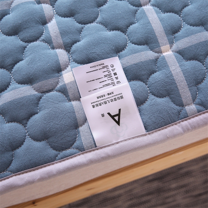 91家纺网 家纺一手货源 找家纺 乐逸家纺 2026新款A类纯棉全棉色织水洗棉床护垫床褥学生宿舍单人出租房专用可水洗床褥软床垫 全棉床褥蓝大格