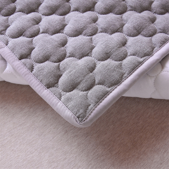 91家纺网 家纺一手货源 找家纺 乐逸家纺 2026新款A类纯棉全棉色织水洗棉床护垫床褥学生宿舍单人出租房专用可水洗床褥软床垫 全棉床褥浅灰