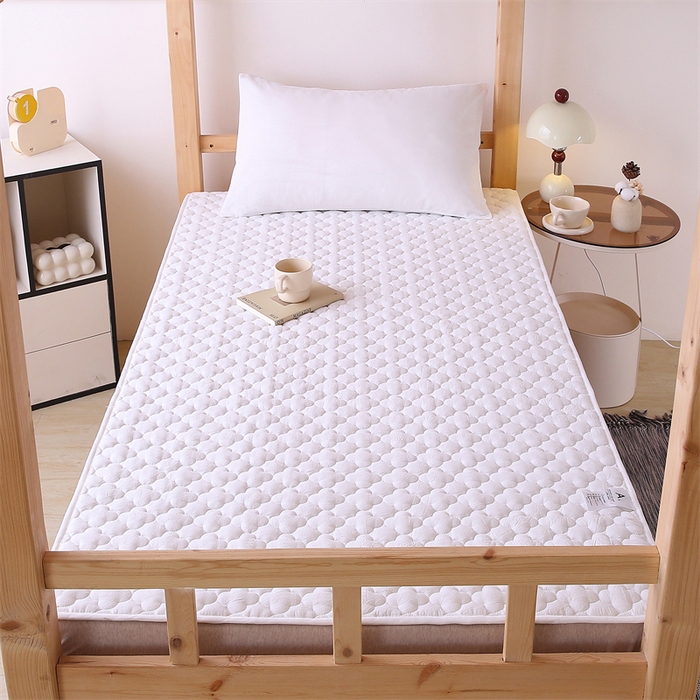 91家纺网 家纺一手货源 找家纺 乐逸家纺 2026新款A类纯棉全棉色织水洗棉床护垫床褥学生宿舍单人出租房专用可水洗床褥软床垫 全棉床褥纯白