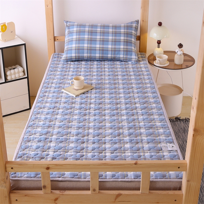 91家纺网 家纺一手货源 找家纺 乐逸家纺 2026新款A类纯棉全棉色织水洗棉床护垫床褥学生宿舍单人出租房专用可水洗床褥软床垫 全棉床褥简兮兰