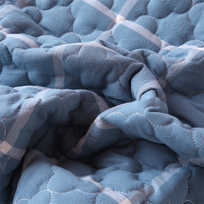 91家纺网 家纺一手货源 找家纺 乐逸家纺 2026新款A类纯棉全棉色织水洗棉床护垫床褥学生宿舍单人出租房专用可水洗床褥软床垫 全棉床褥蓝大格