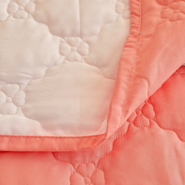 91家纺网 家纺一手货源 找家纺 怡源梦 2026新款幸运草夹棉床裙四件套 幸运草-玉色