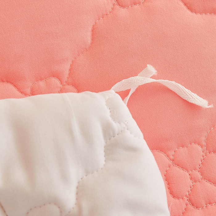 91家纺网 家纺一手货源 找家纺 怡源梦 2026新款幸运草夹棉床裙四件套 幸运草-玉色