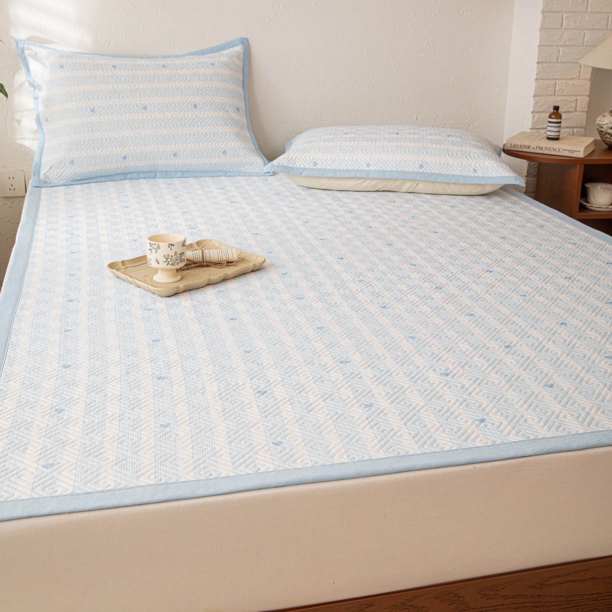 91家纺网 家纺一手货源 找家纺 （总）雅萱家纺 2026春夏新款全棉老粗布软席凉席席子