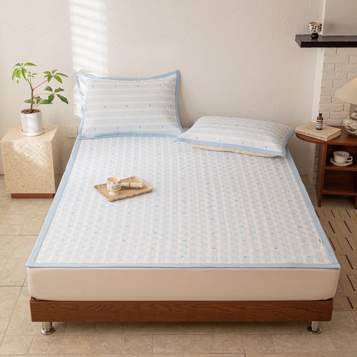 91家纺网 家纺一手货源 找家纺 （总）雅萱家纺 2026春夏新款全棉老粗布软席凉席席子