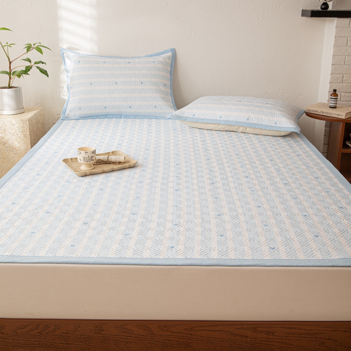 91家纺网 家纺一手货源 找家纺 （总）雅萱家纺 2026春夏新款全棉老粗布软席凉席席子