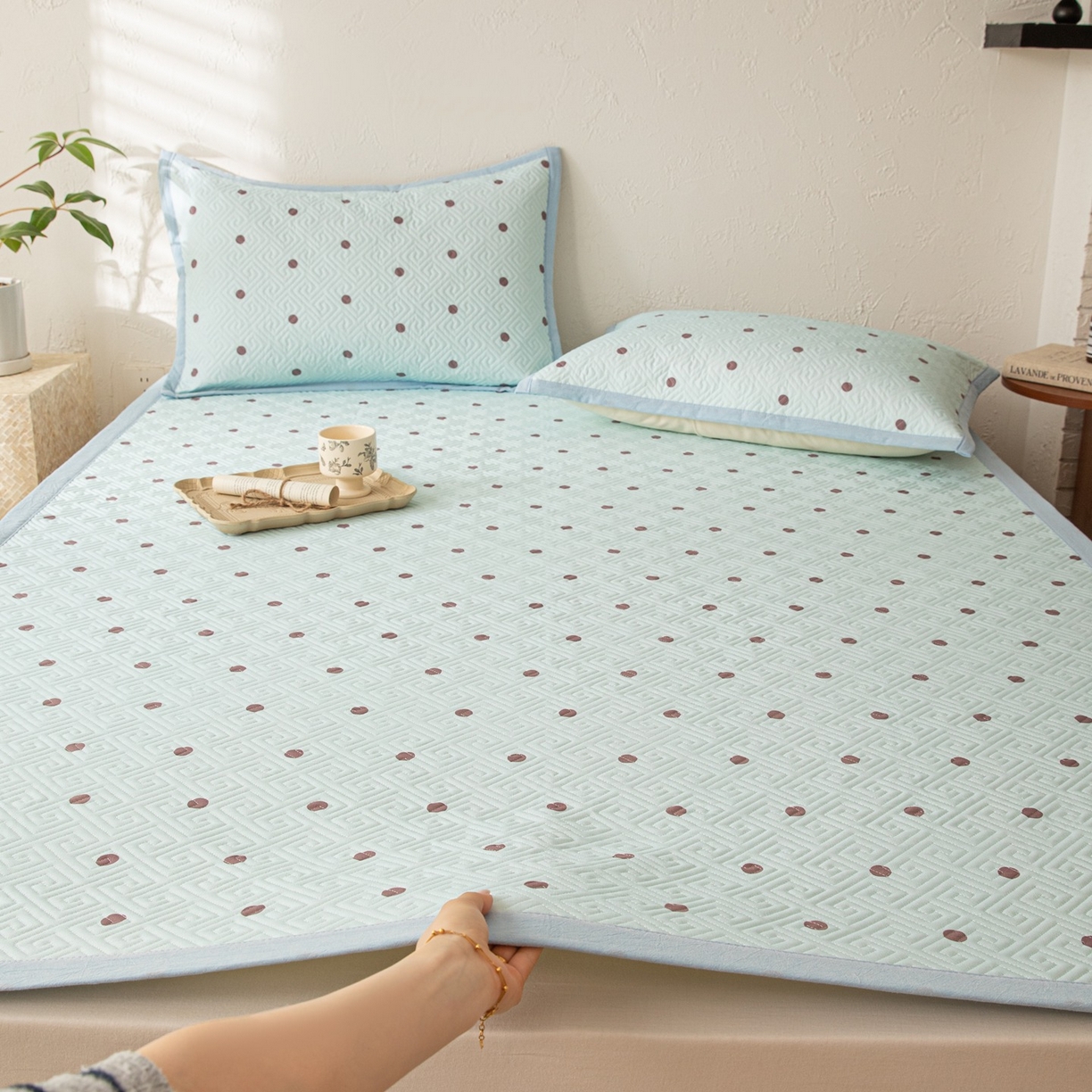 91家纺网 家纺一手货源 找家纺 （总）雅萱家纺 2026春夏新款全棉老粗布软席凉席席子