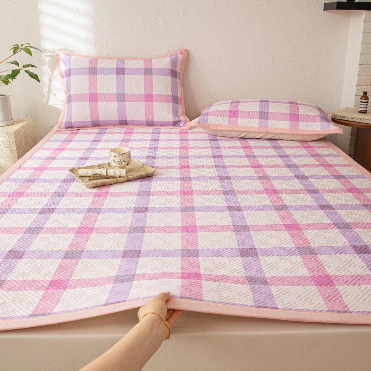 91家纺网 家纺一手货源 找家纺 （总）雅萱家纺 2026春夏新款全棉老粗布软席凉席席子