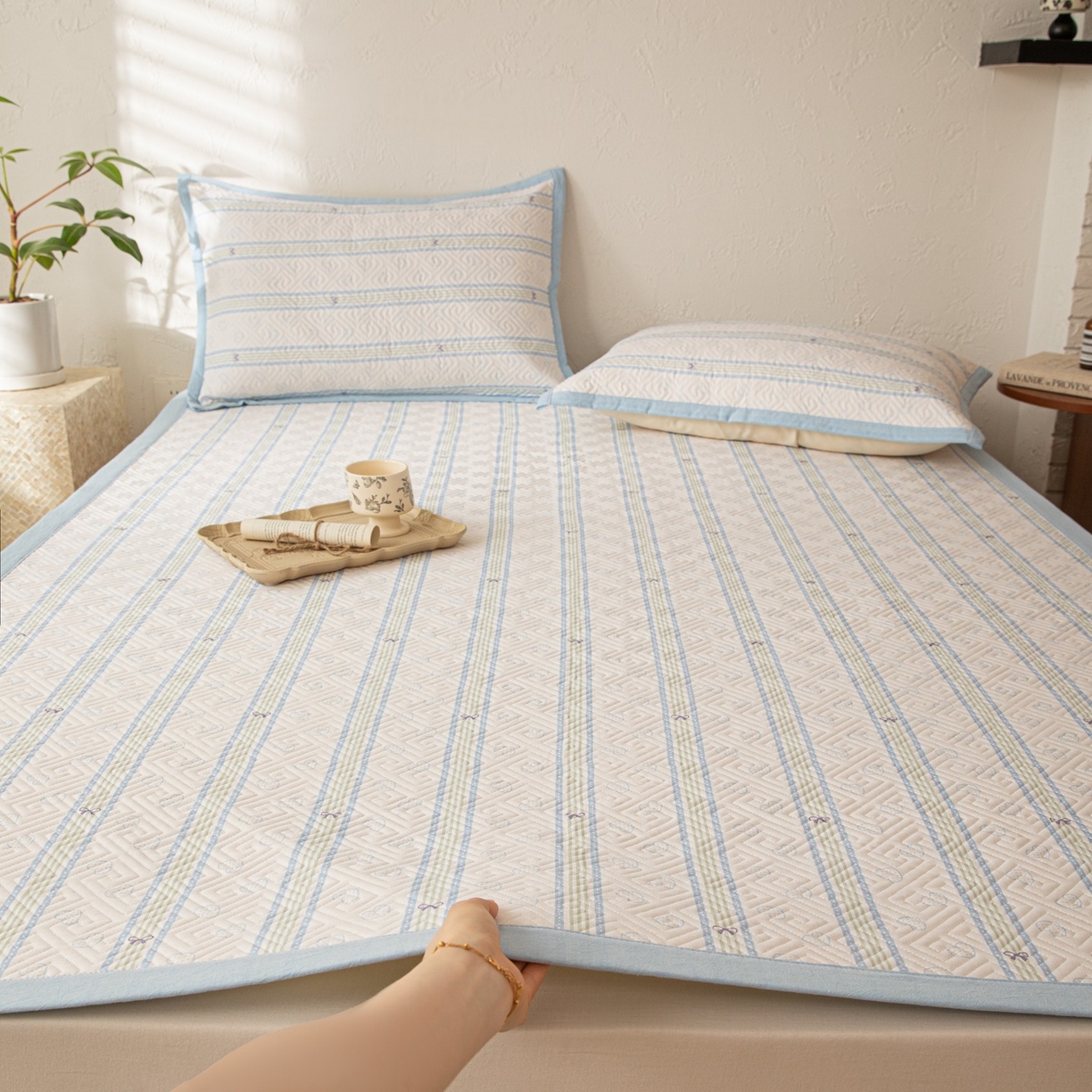 91家纺网 家纺一手货源 找家纺 （总）雅萱家纺 2026春夏新款全棉老粗布软席凉席席子