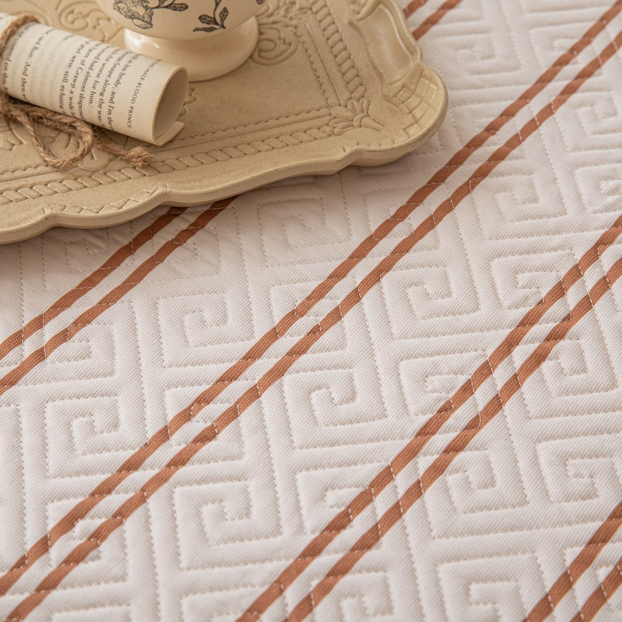 91家纺网 家纺一手货源 找家纺 雅萱家纺 2026春夏新款全棉老粗布软席凉席席子 软席-卡其色