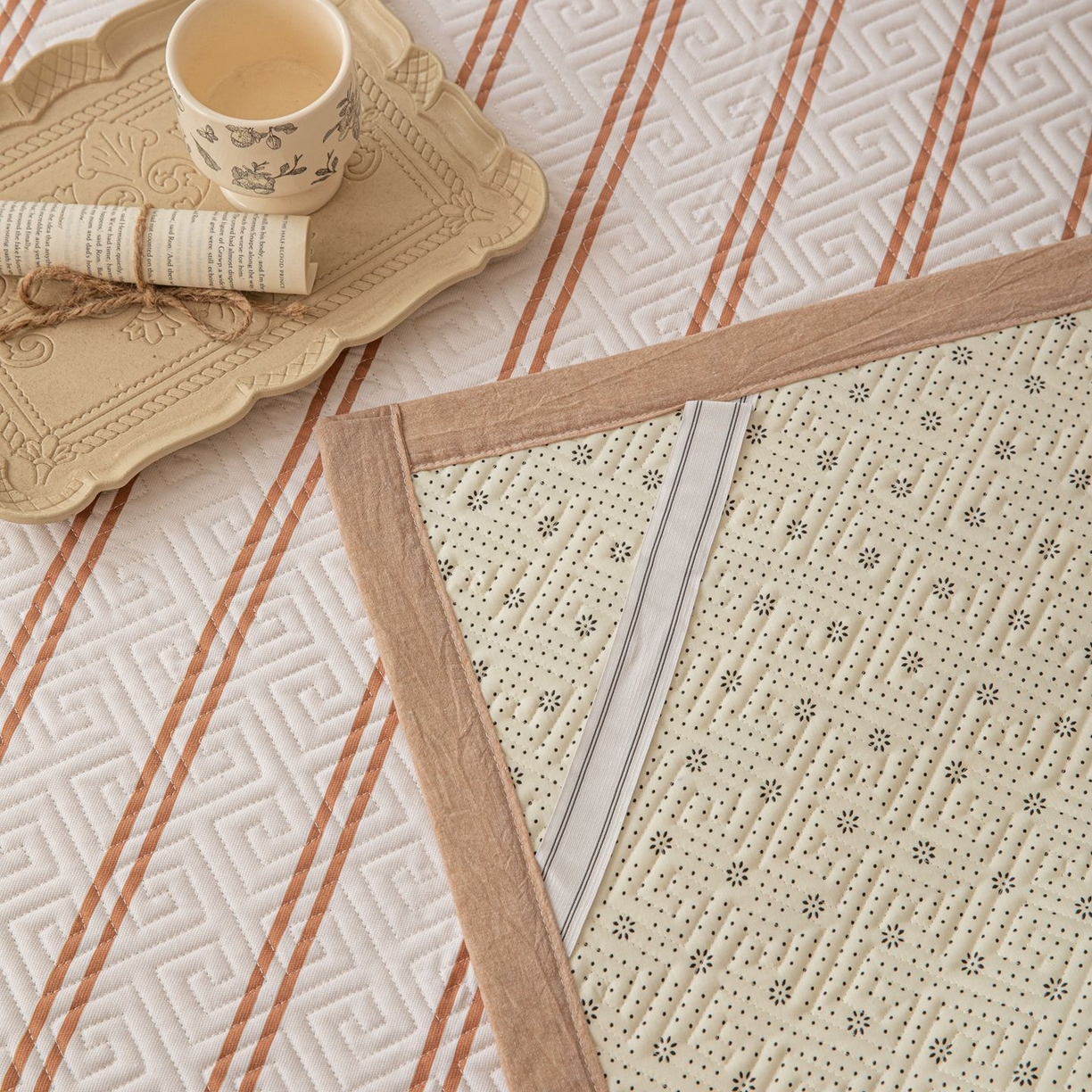 91家纺网 家纺一手货源 找家纺 雅萱家纺 2026春夏新款全棉老粗布软席凉席席子 软席-卡其色