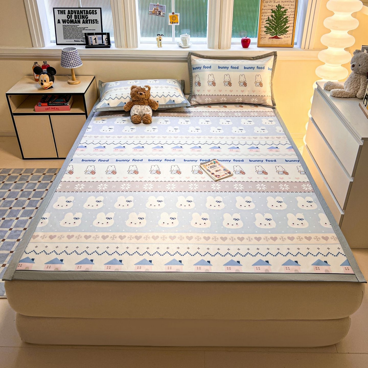 91家纺网 家纺一手货源 找家纺 （总）女子家纺 2026新款费尔岛风冰丝凉席