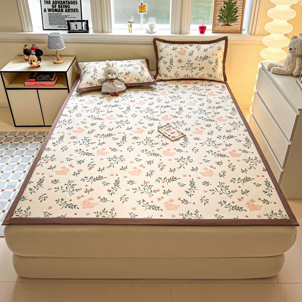 91家纺网 家纺一手货源 找家纺 （总）女子家纺 2026新款费尔岛风冰丝凉席