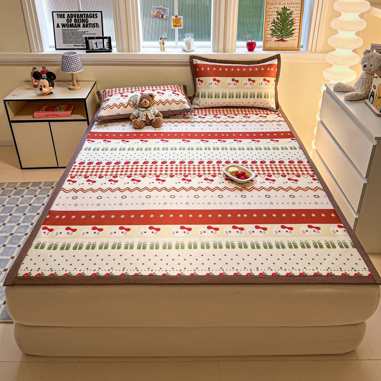 91家纺网 家纺一手货源 找家纺 （总）女子家纺 2026新款费尔岛风冰丝凉席