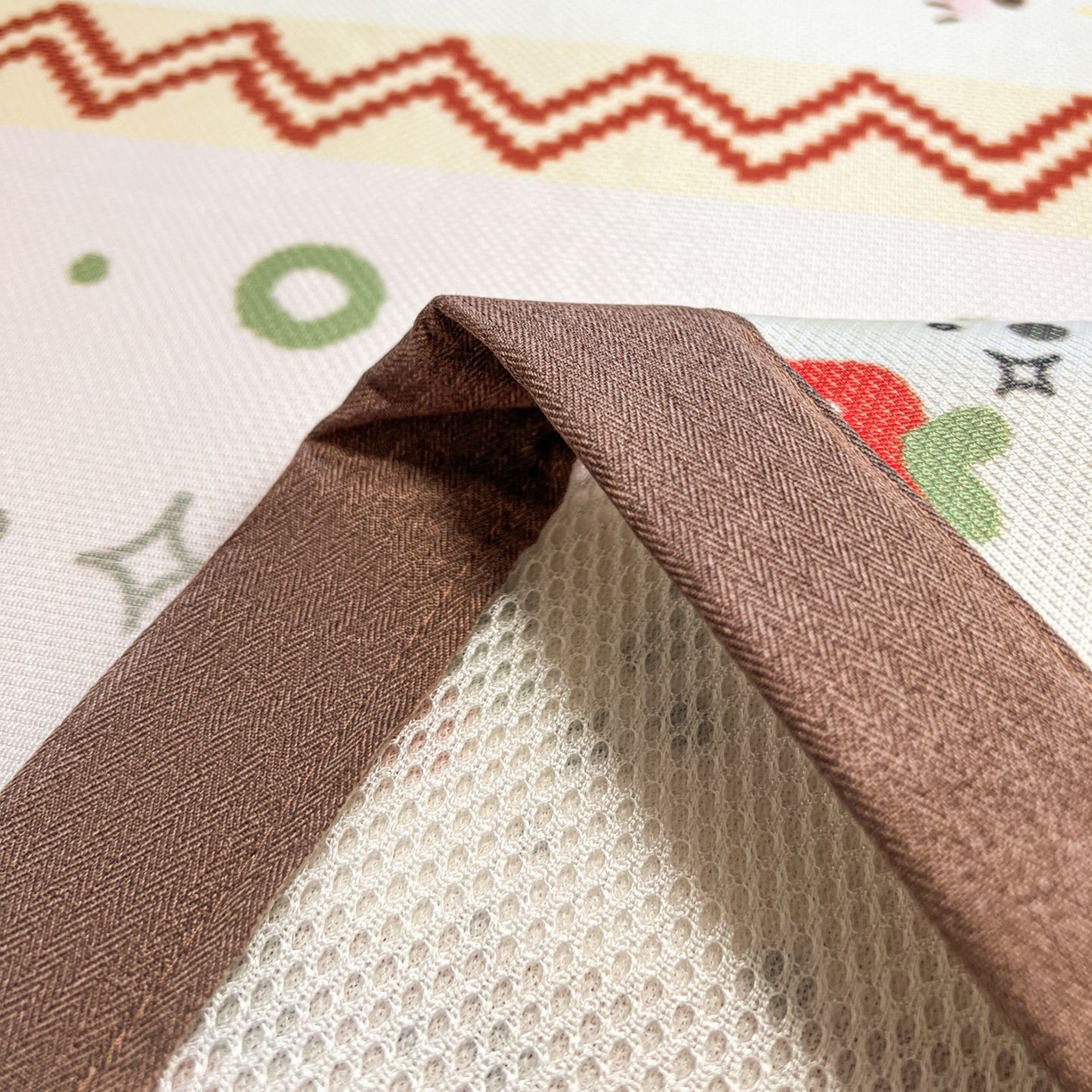 91家纺网 家纺一手货源 找家纺 女子家纺 2026新款费尔岛风冰丝凉席 红调猫咪