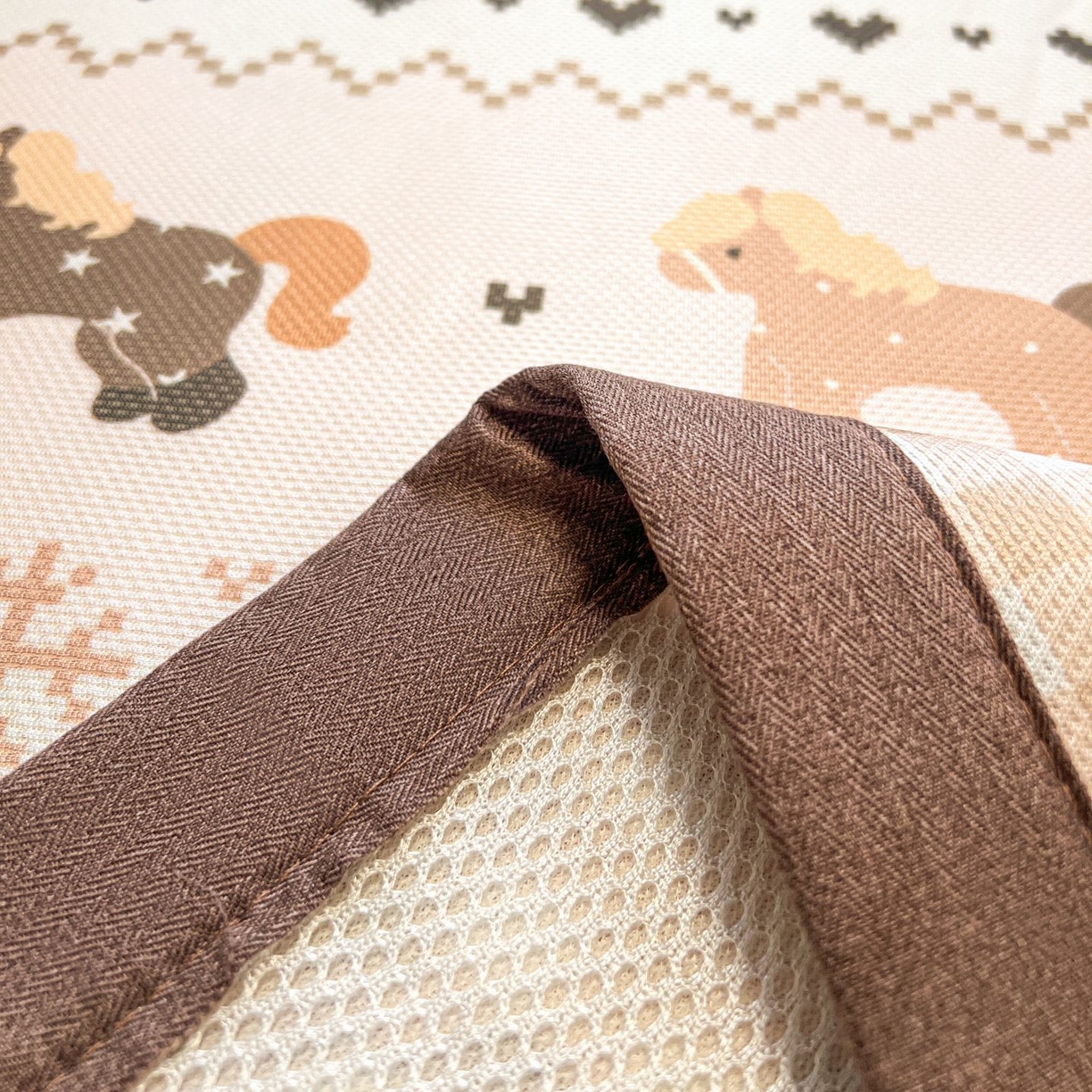 91家纺网 家纺一手货源 找家纺 女子家纺 2026新款费尔岛风冰丝凉席 费尔岛马