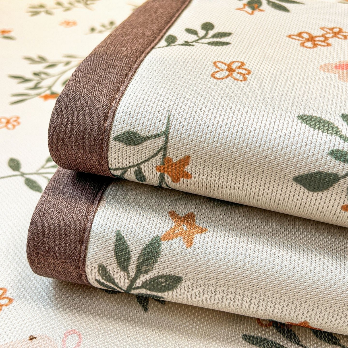 91家纺网 家纺一手货源 找家纺 女子家纺 2026新款费尔岛风冰丝凉席 叶叶兔眠