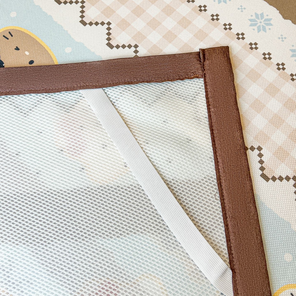 91家纺网 家纺一手货源 找家纺 女子家纺 2026新款费尔岛风冰丝凉席 奶咖喵语