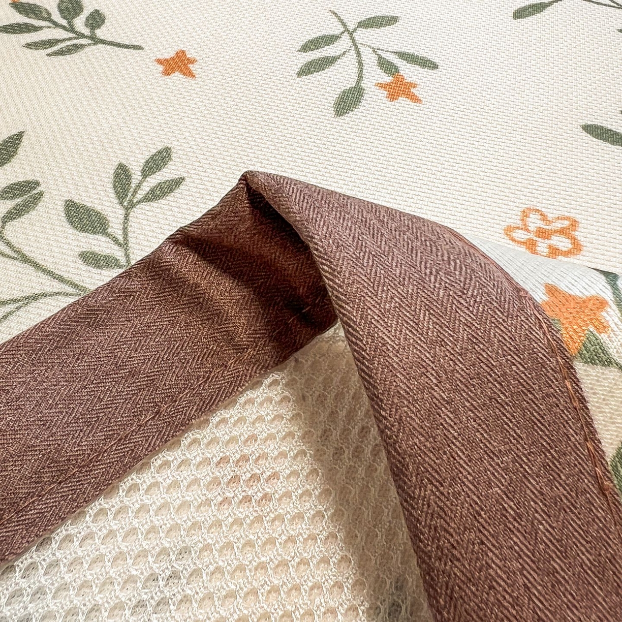 91家纺网 家纺一手货源 找家纺 女子家纺 2026新款费尔岛风冰丝凉席 叶叶兔眠