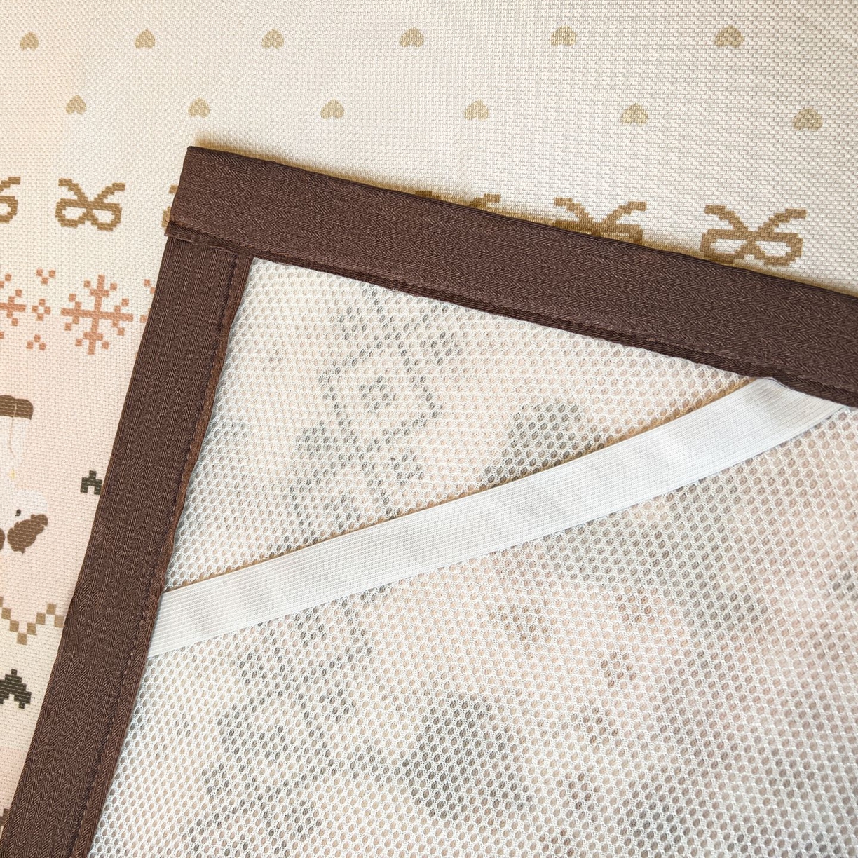 91家纺网 家纺一手货源 找家纺 女子家纺 2026新款费尔岛风冰丝凉席 费尔岛马