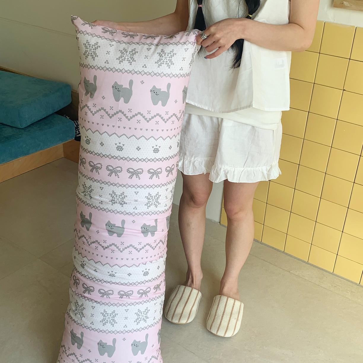 91家纺网 家纺一手货源 找家纺 （总）桃喜 2026新款全棉巨无霸长抱枕