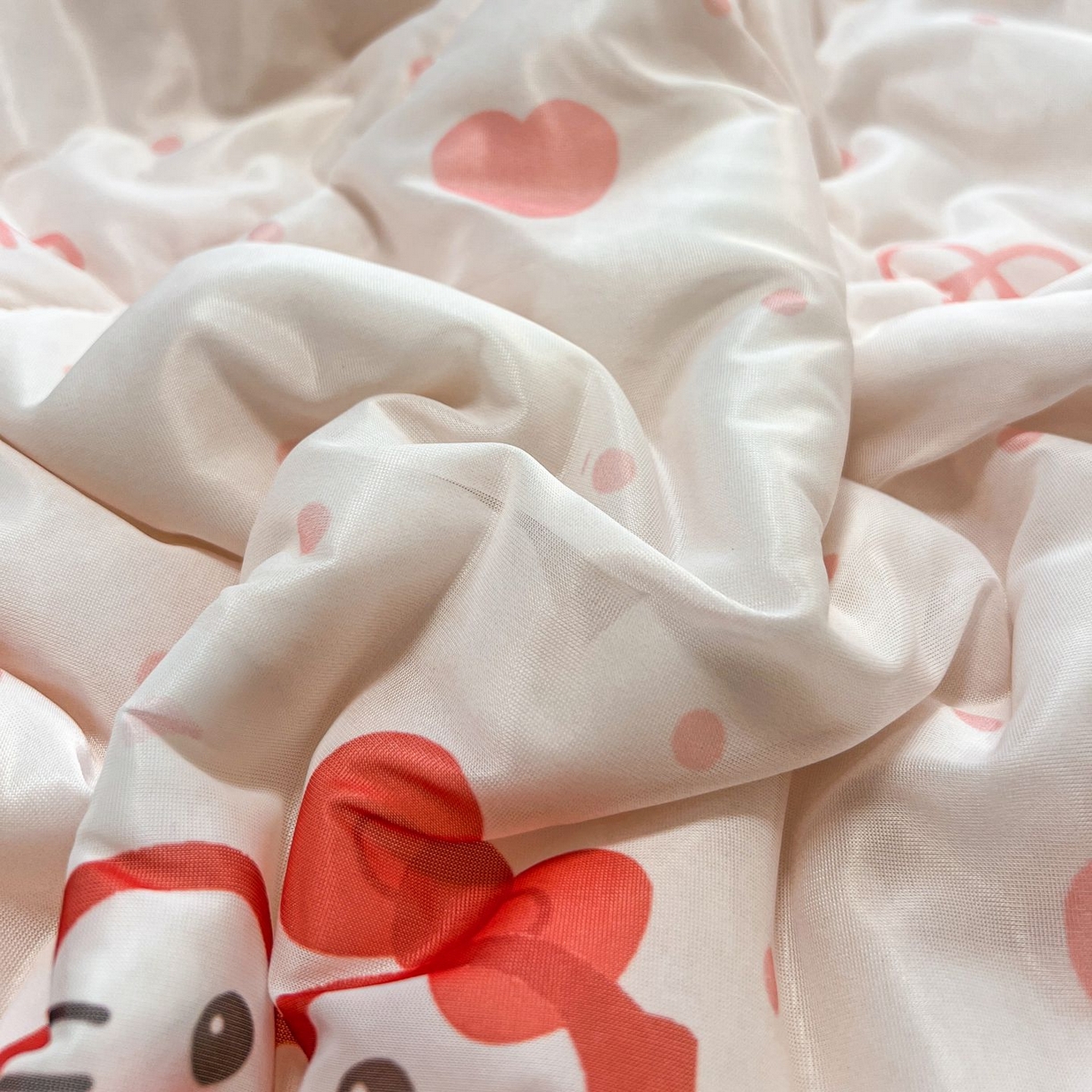 91家纺网 家纺一手货源 找家纺 女子家纺 2026新款费尔岛风冰丝凉席夏被套件系列 甜心凯蒂