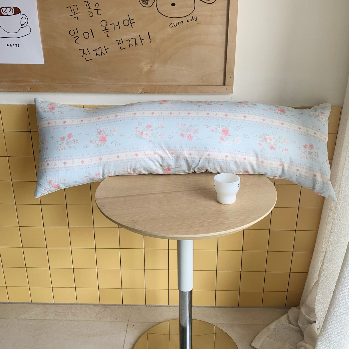 91家纺网 家纺一手货源 找家纺 桃喜 2026新款全棉巨无霸长抱枕 全棉长抱枕-馥郁蓝