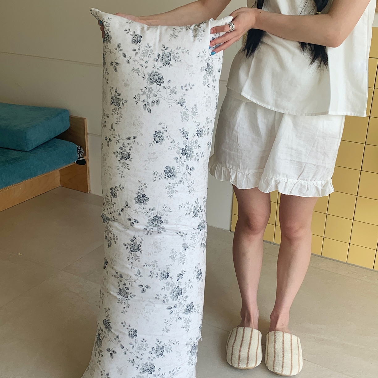 91家纺网 家纺一手货源 找家纺 桃喜 2026新款全棉巨无霸长抱枕 全棉长抱枕-赫本