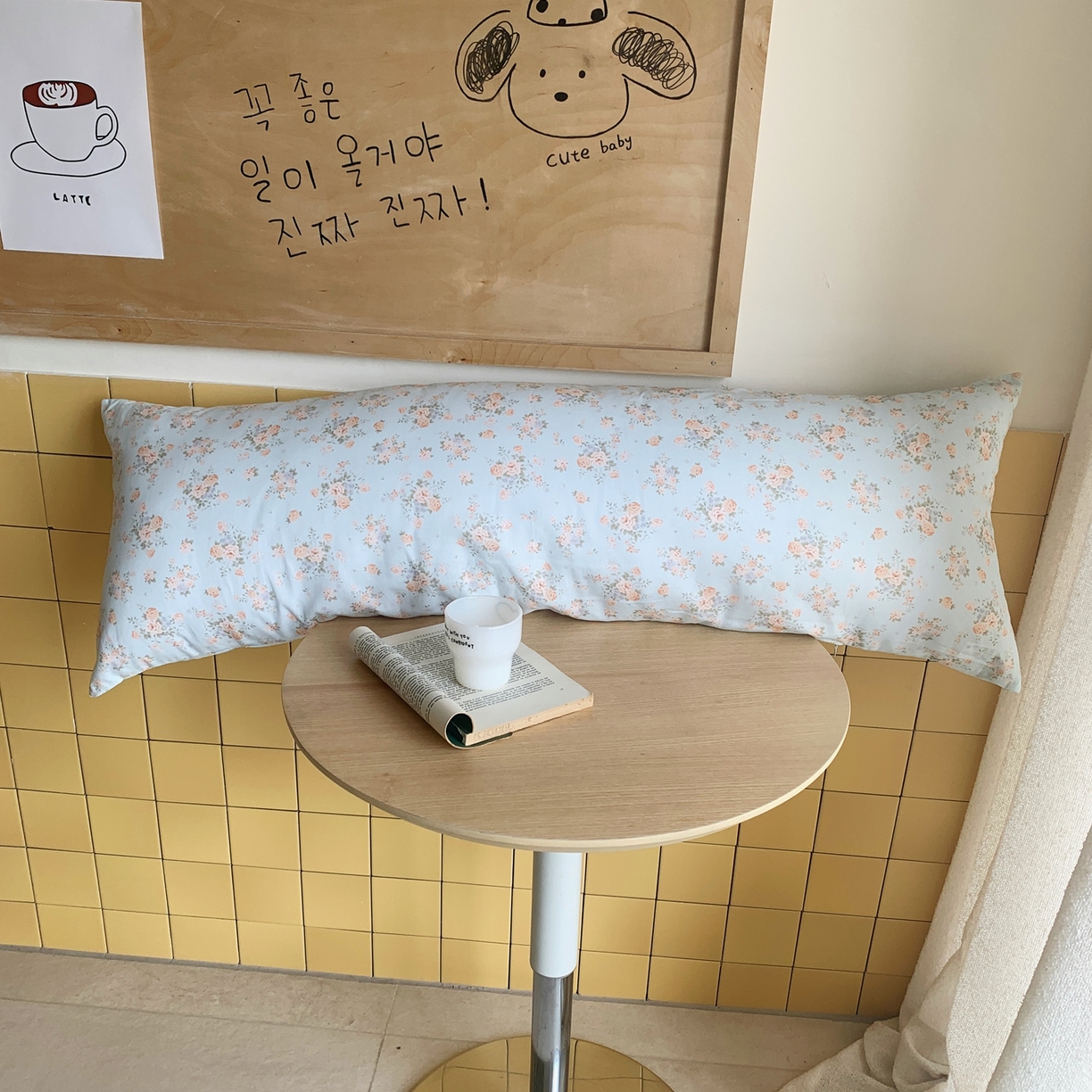 91家纺网 家纺一手货源 找家纺 桃喜 2026新款全棉巨无霸长抱枕 全棉长抱枕-山茶