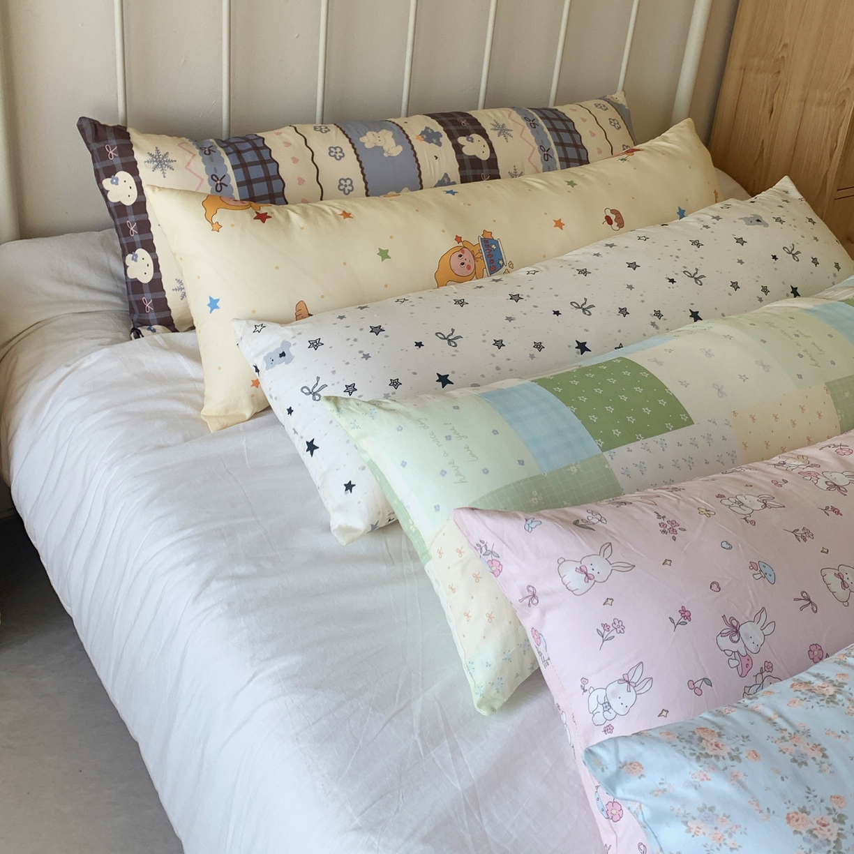 91家纺网 家纺一手货源 找家纺 桃喜 2026新款全棉巨无霸长抱枕 组合图（仅供展示不可下单）