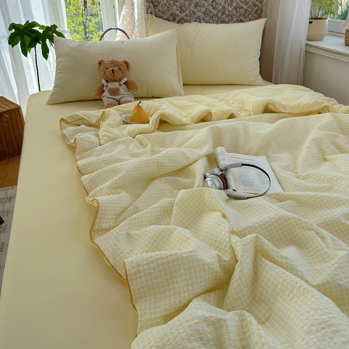 91家纺网 家纺一手货源 找家纺 （总）贝扬思家纺 2026新款泡芙纱无印单夏被夏凉被空调被