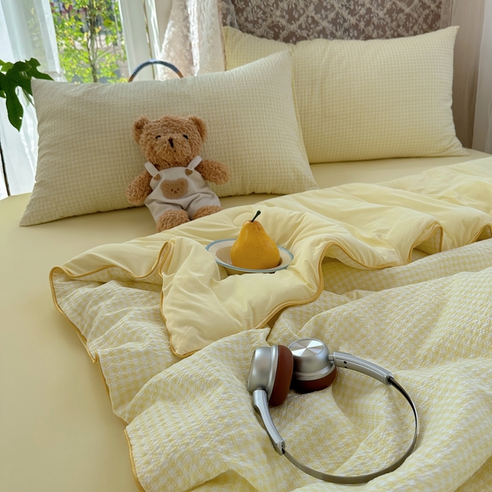 91家纺网 家纺一手货源 找家纺 （总）贝扬思家纺 2026新款泡芙纱无印单夏被夏凉被空调被