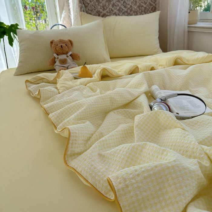 91家纺网 家纺一手货源 找家纺 （总）贝扬思家纺 2026新款泡芙纱无印单夏被夏凉被空调被