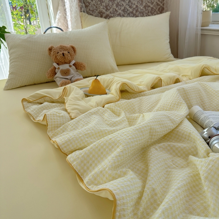 91家纺网 家纺一手货源 找家纺 （总）贝扬思家纺 2026新款泡芙纱无印单夏被夏凉被空调被