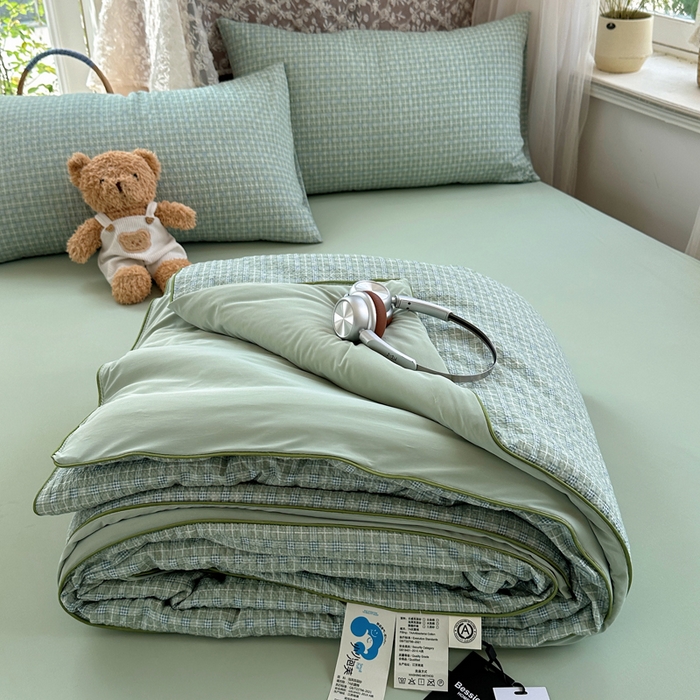 91家纺网 家纺一手货源 找家纺 （总）贝扬思家纺 2026新款泡芙纱无印单夏被夏凉被空调被