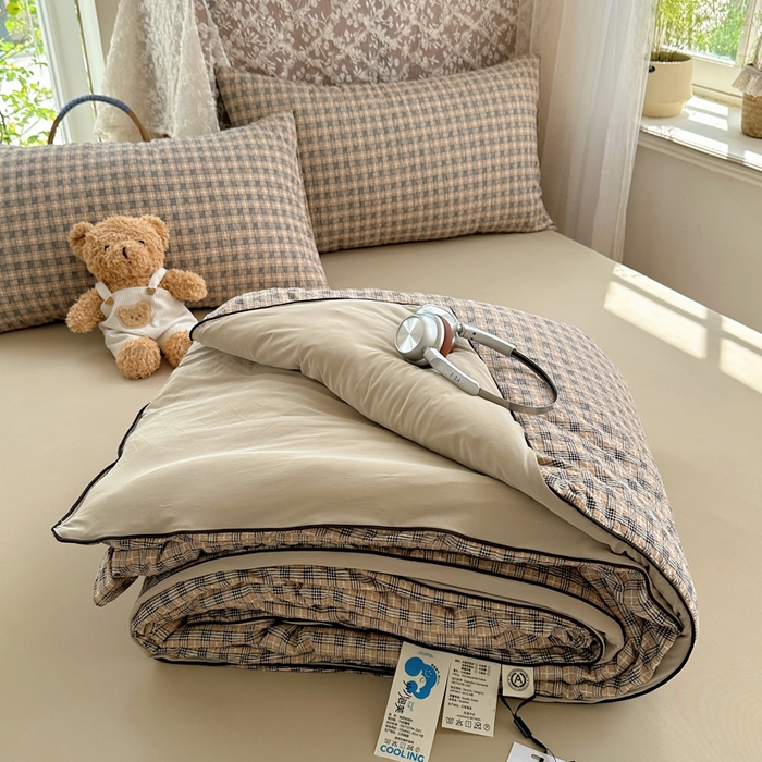 91家纺网 家纺一手货源 找家纺 （总）贝扬思家纺 2026新款泡芙纱无印单夏被夏凉被空调被