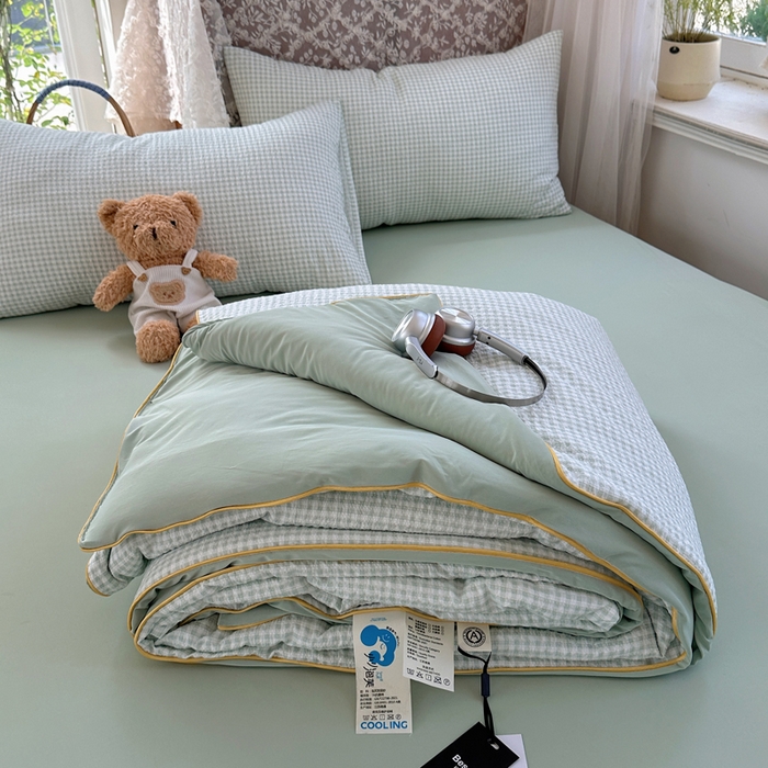 贝扬思家纺 2026新款泡芙纱无印单夏被夏凉被空调被 夏日