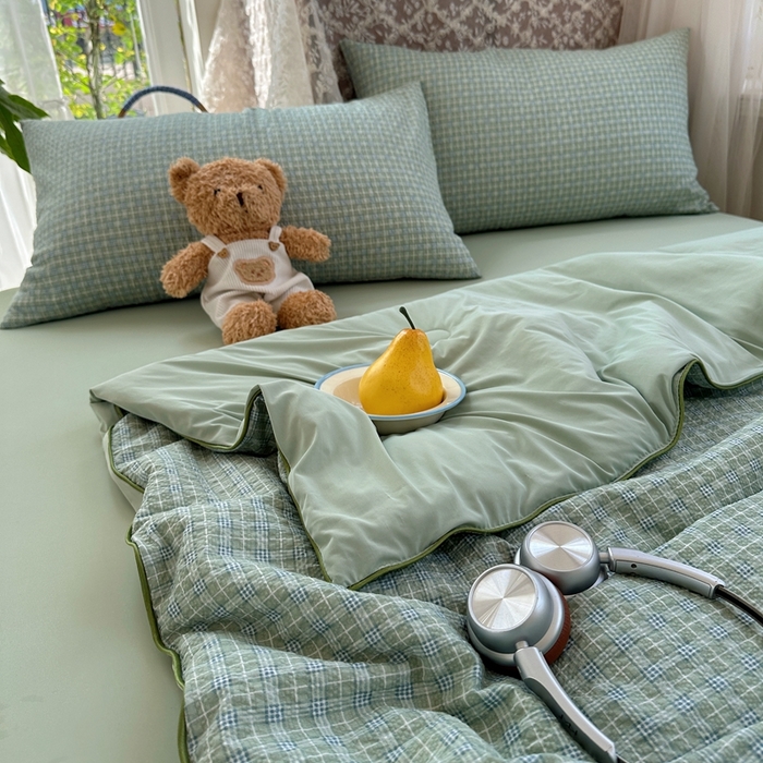 91家纺网 家纺一手货源 找家纺 贝扬思家纺 2026新款泡芙纱无印单夏被夏凉被空调被 浅草